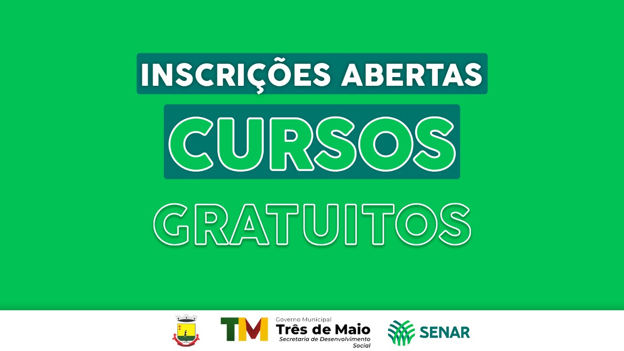 ESTÃO ABERTAS AS INSCRIÇÕES PARA CURSOS DO SENAR